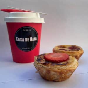 2 Pastéis de nata avec un café Expresso